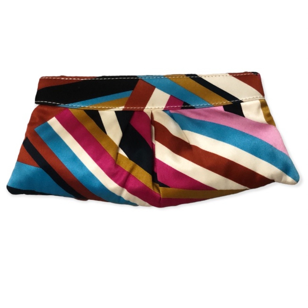 Laura Merkin Eve Clutch in Rainbow Silk